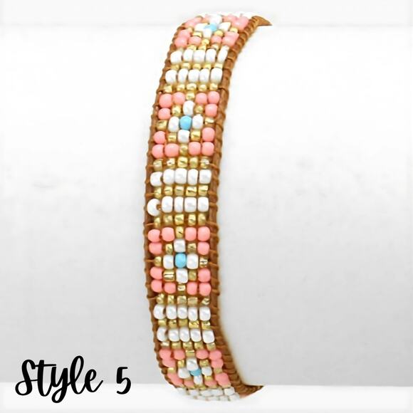 3 for $15 - Seed Bead Adjustable Bracelets Boho Friendship - Picture 6 of 8